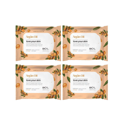 دستمال مرطوب بیول مدل Argan Oil مجموعه 4 عددی