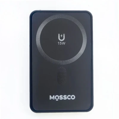 پاوربانک وایرلس موسکو مدل IP-25 ظرفیت 10000 میلی‌آمپر ساعت