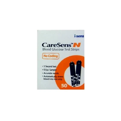 نوار دستگاه تست قند کرسنس مدل sensor بسته 50 عددی