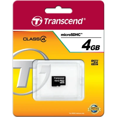 کارت حافظه‌ microSDHC ترنسند کلاس 4 ظرفیت 4 گیگابایت