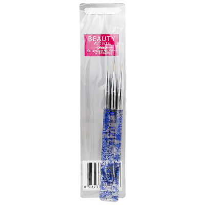قلم طراحی ناخن بیوتی آرتیست مدل BA-1 بسته 3 عددی