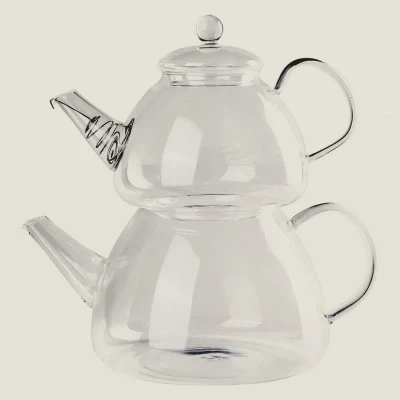ست کتری و قوری مدل GLASS POT SET