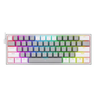 کیبورد مخصوص بازی ردراگون مدل FIZZ K617-GREYWHITE
