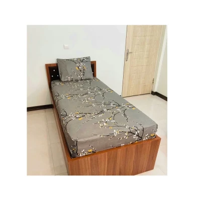 سرویس ملحفه  مدل شکوفه تک نفره دو تکه