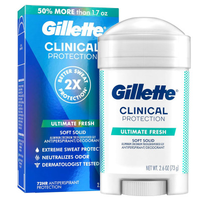 استیک دئودورانت مردانه ژیلت مدل CLINICAL ULTIMATE FRESH حجم 48 گرم
