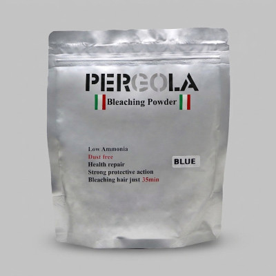 پودر دکلره پرگولا مدل LOW AMMONIA حجم 500 میلی لیتر رنگ آبی