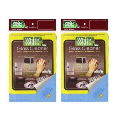 دستمال نظافت شیشه خودرو مدل gold label بسته 2 عددی