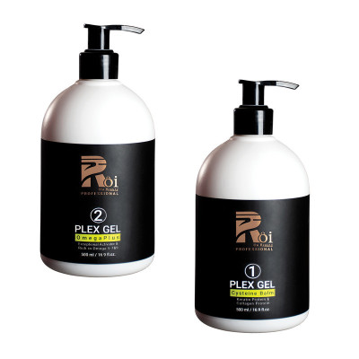 مجموعه مراقبت از مو روآ دو بیوتی مدل Plex Gel حجم 500 میلی لیتر بسته 2 عددی