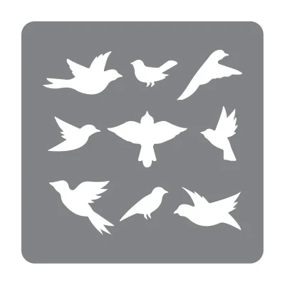 شابلون طرح پرندگان کد 30cm