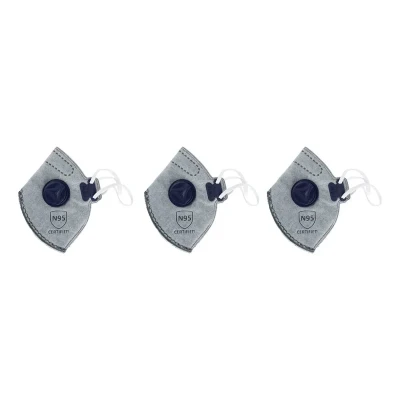 ماسک تنفسی امگا مدل ffp2-N95 بسته 3 عددی
