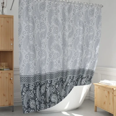 پرده حمام دلفین مدل 2102 سایز 180x200 سانتی متر