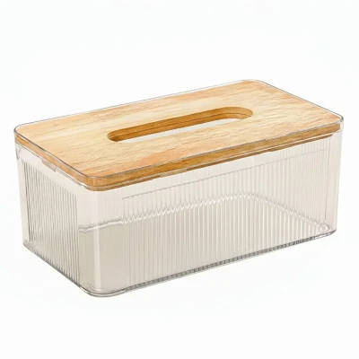 جای دستمال کاغذی لیمون مدل رویه چوبی کد HS2372