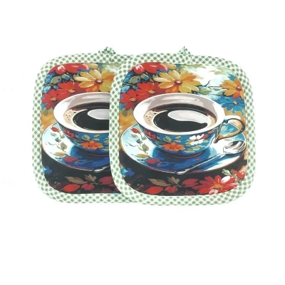 دستگیره قابلمه طرح فنجان چای کد 50310 بسته 2 عددی