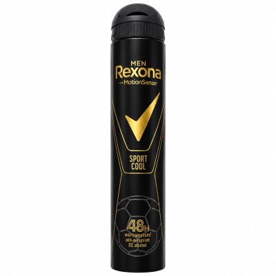 اسپری ضدتعریق رکسونا مدل Sport Cool 48H Black حجم 200 میلی‌لیتر