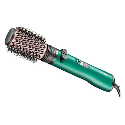 سشوار برس‌دار چرخشی 1200 وات وی جی ار مدل v-498، موتور DC، وزن 500 گرم، دارای سری برس‌دار گرد باریک، سری برس‌دار گرد پهن با ویژگی صاف‌کنندگی، حجم‌دهندگی، با قابلیت باد سرد، فناوری تولید یون