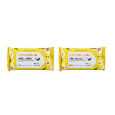 دستمال مرطوب بیول مدل Chamomilla Recutita مجموعه 2 عددی