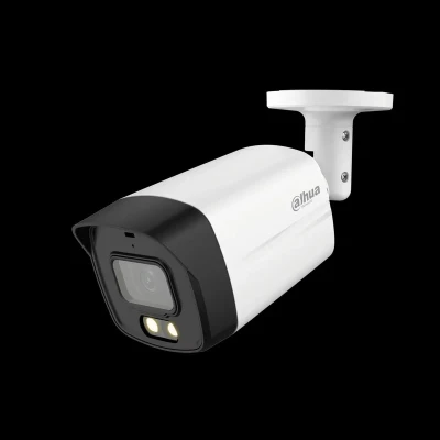 دوربین مداربسته آنالوگ بولت داهوا مدل HAC-HFW1509TLMP-A-LED با حسگر 12.8 اینچی CMOS، رزولوشن 5 مگاپیکسل، دید در شب رنگی تا 40 متر، زاویه دید 102 درجه، قابلیت ضبط صدا، بزرگنمایی دیجیتال و استاندارد ضدآب IP67
