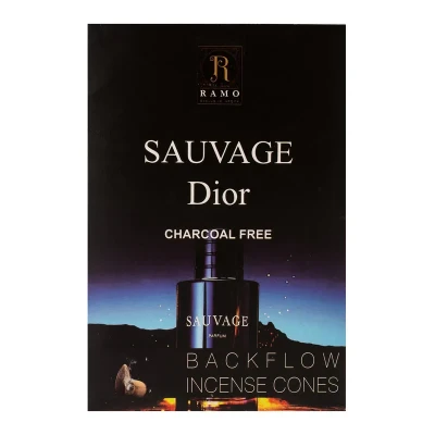 عود رامو مدل آبشاری رایحه ادکلن SAUVAGE DIOR بسته 10 عددی