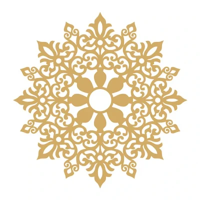 گل سقفی مدل 1301 سایز 59.5x59.5 سانتی متر
