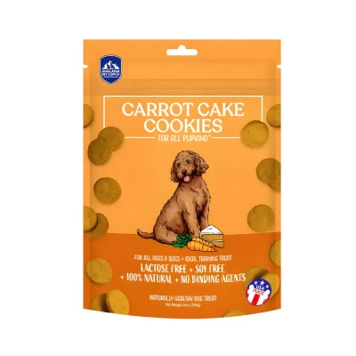 تشویقی سگ هیمالین مدل Carrot Cake Cookies طعم کیک هویج وزن 396 گرم