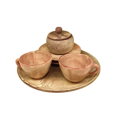 سرویس چای خوری مدل سرامیکی مجموعه 6 عددی کد 99