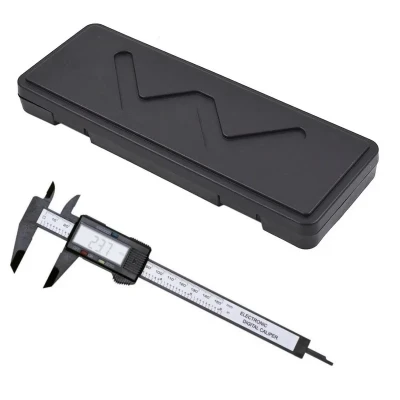 کولیس دیجیتال پلاستیک سخت دارای جعبه محافظ مدل  With BOX گستره 0-150mm