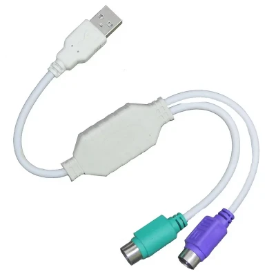 کابل تبدیل ps2 به USB مدل PS2 K DATA  طول 0.3 متر