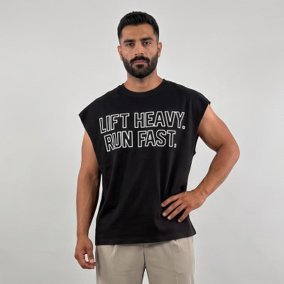تاپ مردانه مدل باکسی LIFT HEAVY