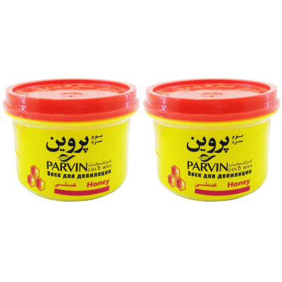 موم سرد پروین مدل Honey حجم 750 گرم بسته 2 عددی