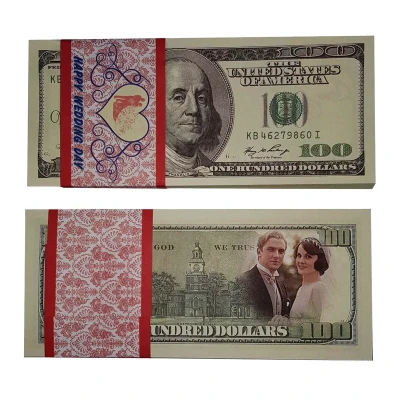 اسکناس تزئینی مدل دلار بسته 100 عددی