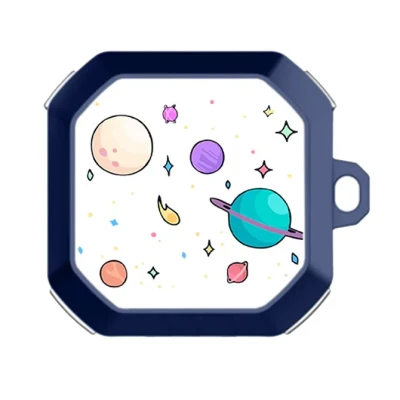 کاور طرح Colorful Space مناسب برای کیس هدفون سامسونگ Galaxy Buds Live  Buds Pro  Buds 2  Buds 2 Pro