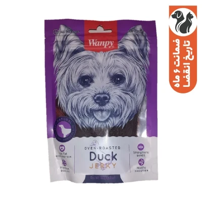 تشویقی سگ ونپی مدل Duck Jerky با طعم اردک وزن 100 گرم
