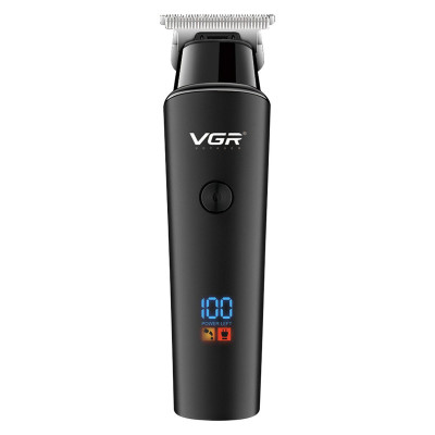 ماشین اصلاح موی سر و صورت وی جی آر مدل 937 با طراحی ارگونومیک، نمایشگر دیجیتال، باتری 2000 میلی‌آمپر ساعت، شارژ USB و سه شانه قابل تنظیم برای اصلاح دقیق و چند حالته