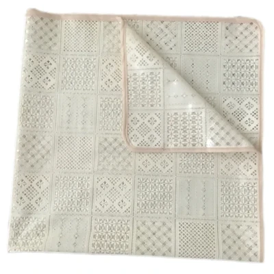 سفره 18 نفره مدل رویال طرح گیپور سایز 400×140 سانتی متر