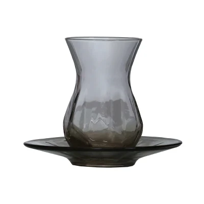 ست فنجان و نعلبکی 12 پارچه لاو مدل ALYAS1-BROWN-L