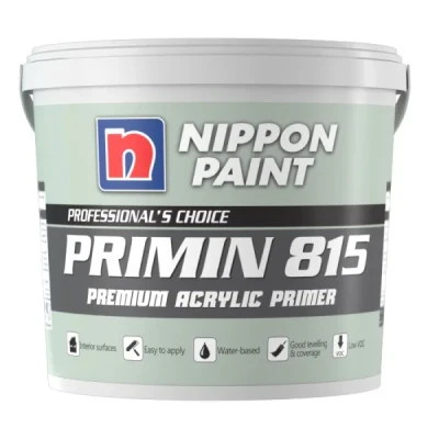 رنگ آکریلیک پرایمین سفید نیپون کد 815 وزن 12 کیلوگرم
