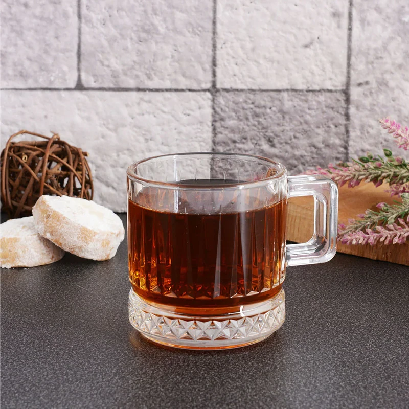 استکان پاشاباغچه مدل الیسا دسته دار کد 55422 بسته دو عددی