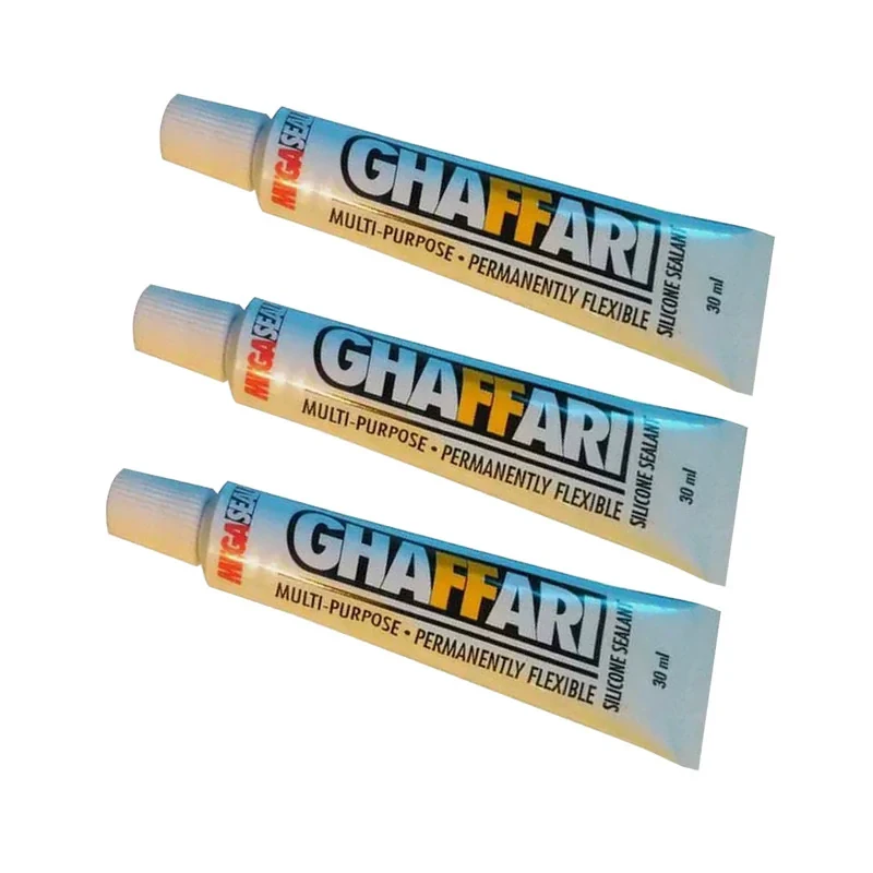 چسب آکواریوم غفاری مدل سیلیکون وزن 30 گرم بسته 3 عددی
