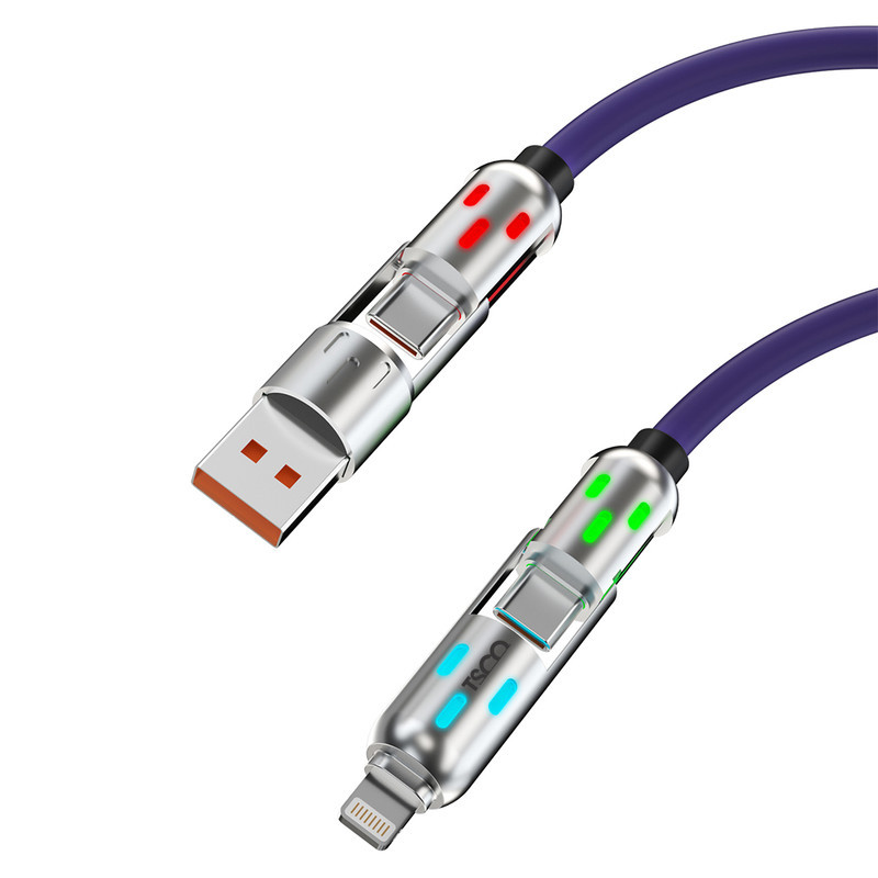 کابل تبدیل USBUSB-C به لایتنینگUSB-C تسکو مدل GCA 60 W طول 2 متر