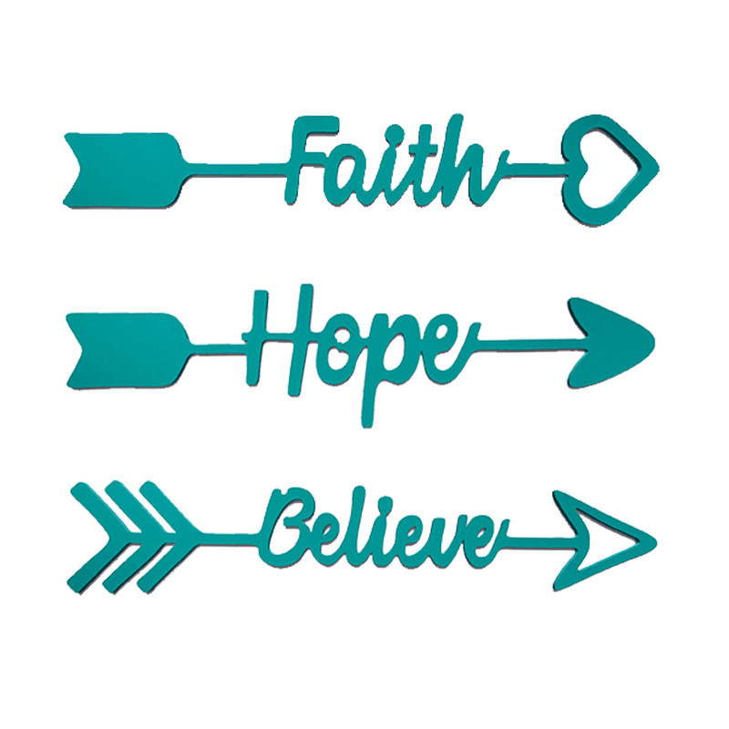دیوارکوب آرتافرین مدل Believe Faith Hope مجموعه 3 عددی