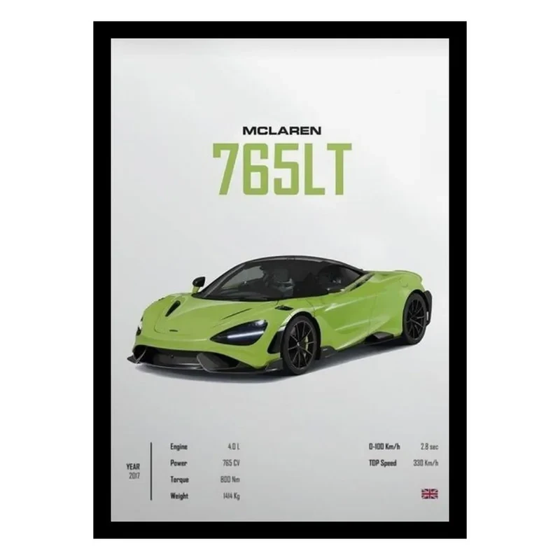 تابلو مدل ماشین مک لارن MC Laren 765LT
