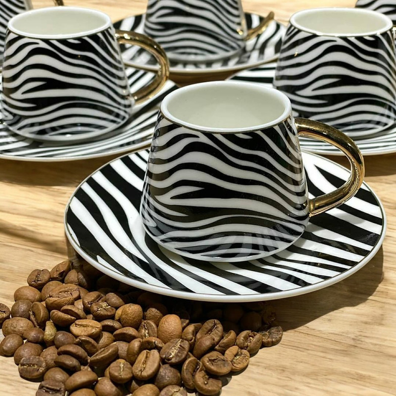 سرویس قهوه خوری 12 پارچه آرو مدل Zebra