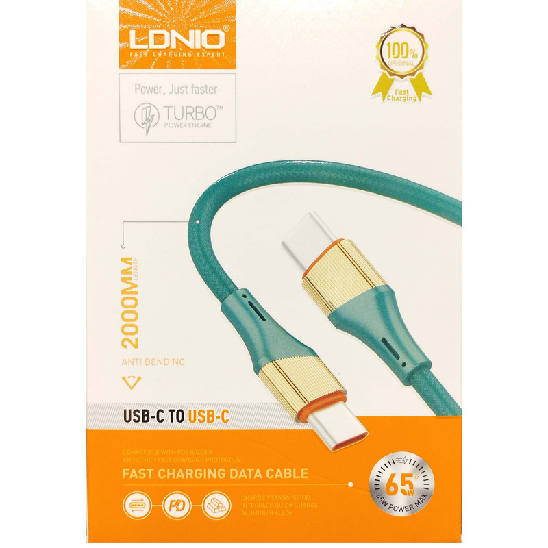 کابل USB-C الدینیو مدل LC632c طول 2 متر