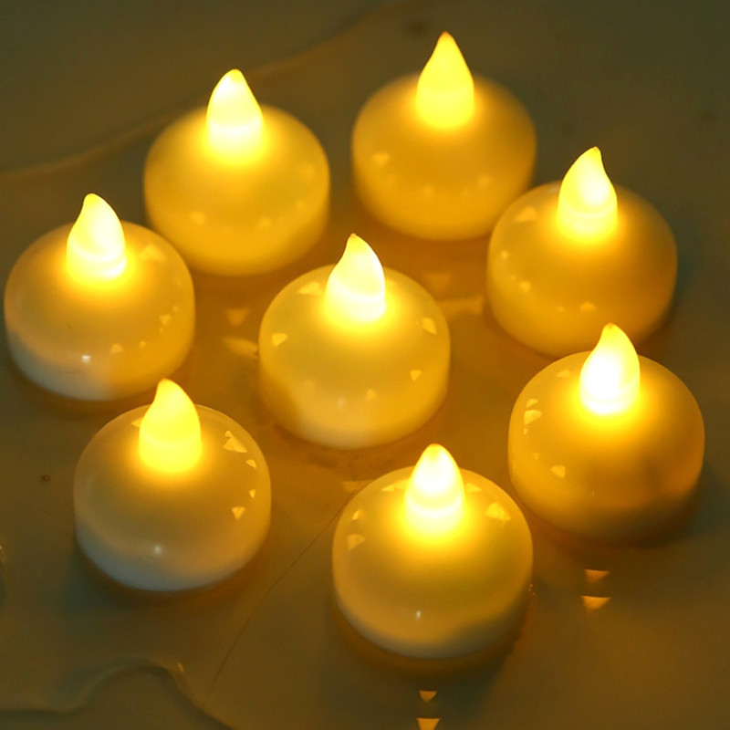 شمع ال ای دی مدل Floating مجموعه 12 عددی