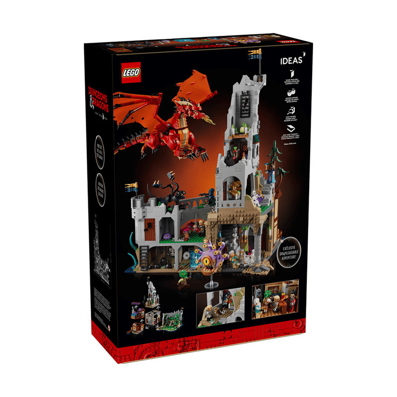 لگو 3745 تکه سری Ideas مدل Dungeons & Dragons Red Dragon’s Tale کد 21348