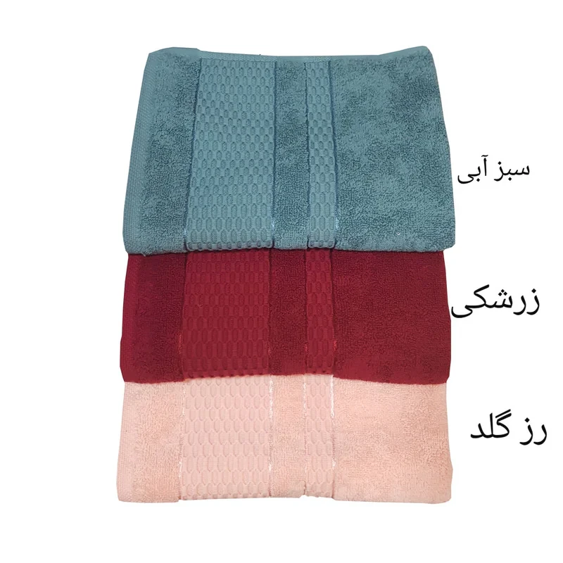 حوله دستی حوله بهباف آذر مدل RM20سایز ۴۰×۷۶ سانتی متر