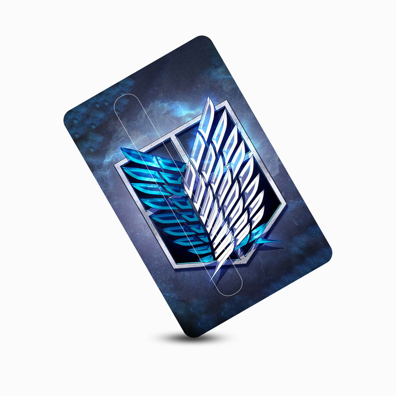استیکر کارت پیکسل میکسل مدل انیمه حمله به تایتان لوگو کد C8
