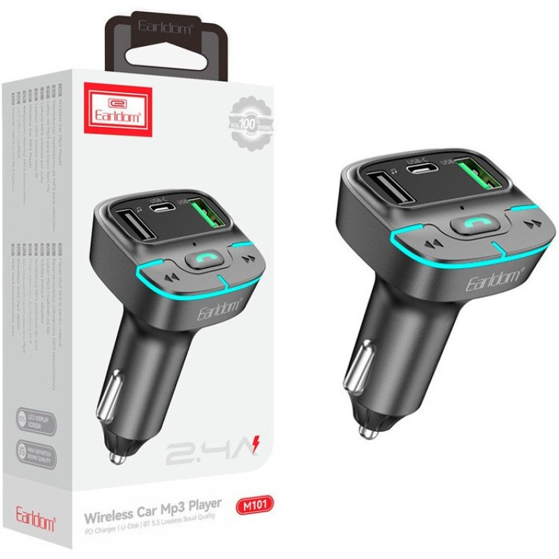 شارژر فندکی 12 وات 2 پورت ارلدام مدل M101