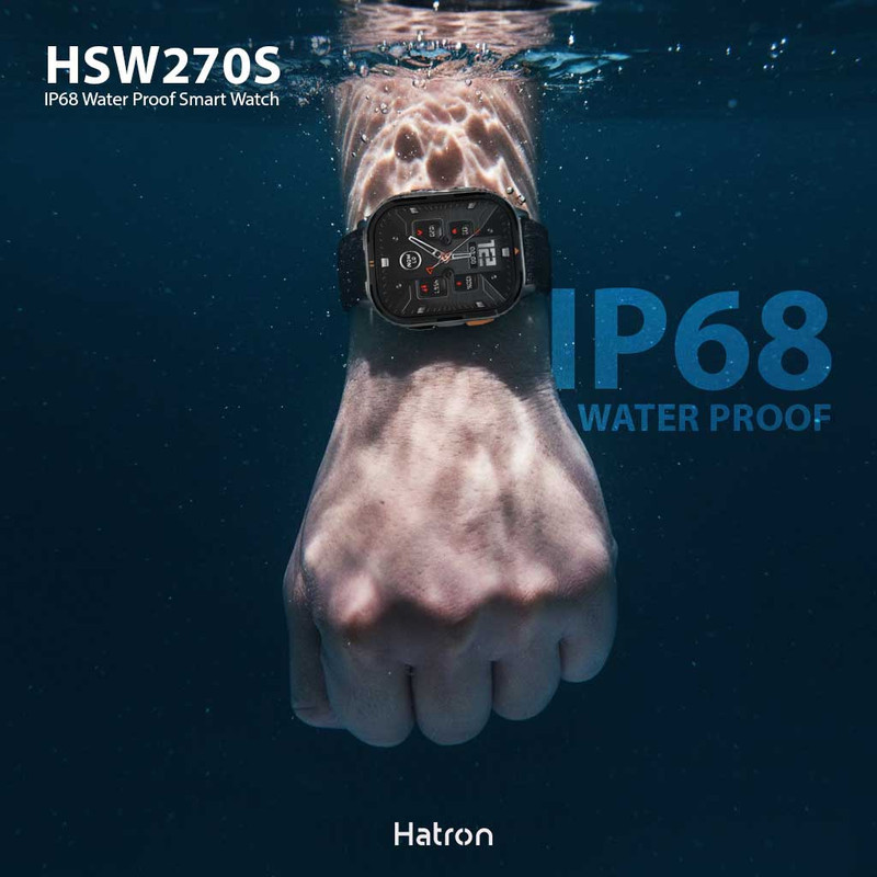 ساعت هوشمند 2 اینچی هترون مدل HSW270S با بند سیلیکونی