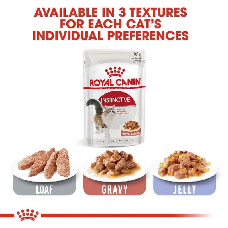 پوچ گربه رویال کنین مدل Instinctive وزن 85 گرم بسته 12 عددی